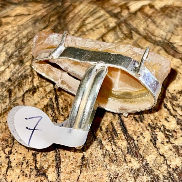 Rustic ColorSardonyx Ring Size 7 - Picture 5 of 6